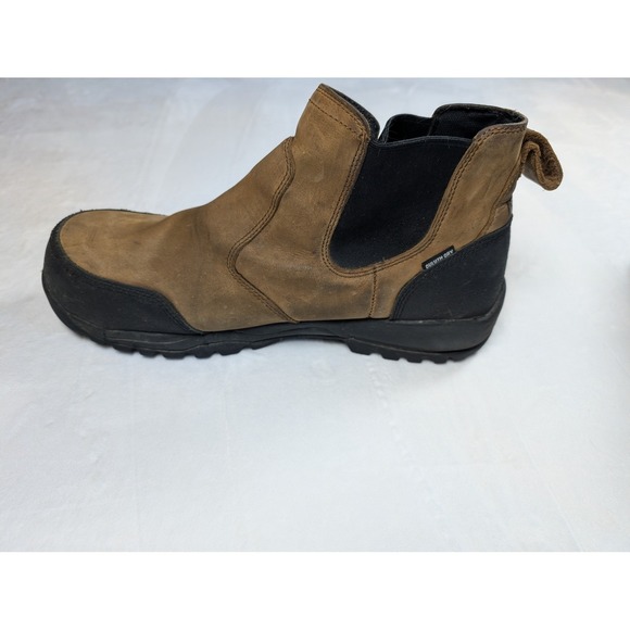 Duluth Trading Mens Brown Leather Waterproof Safety Work Boots Size 14 Medium - Picture 5 of 14